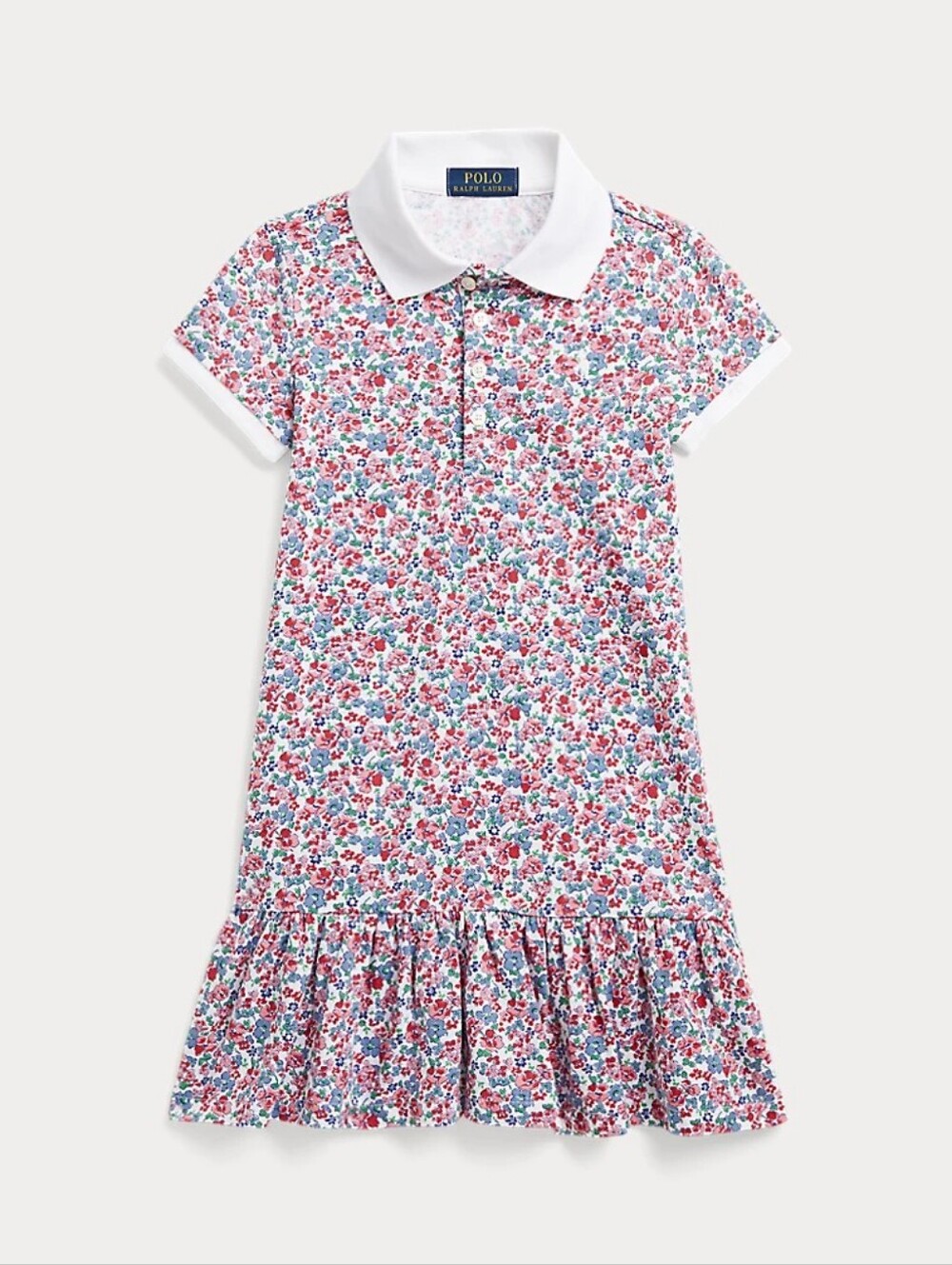 Polo by Ralph Lauren Girls' White Floral Polo Dress